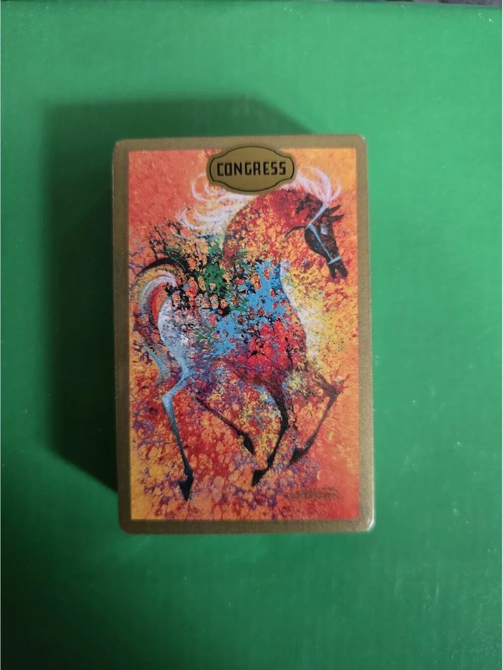 Vintage 70’s Congress Playing Cards Complete Multicolor Horses. New In Package